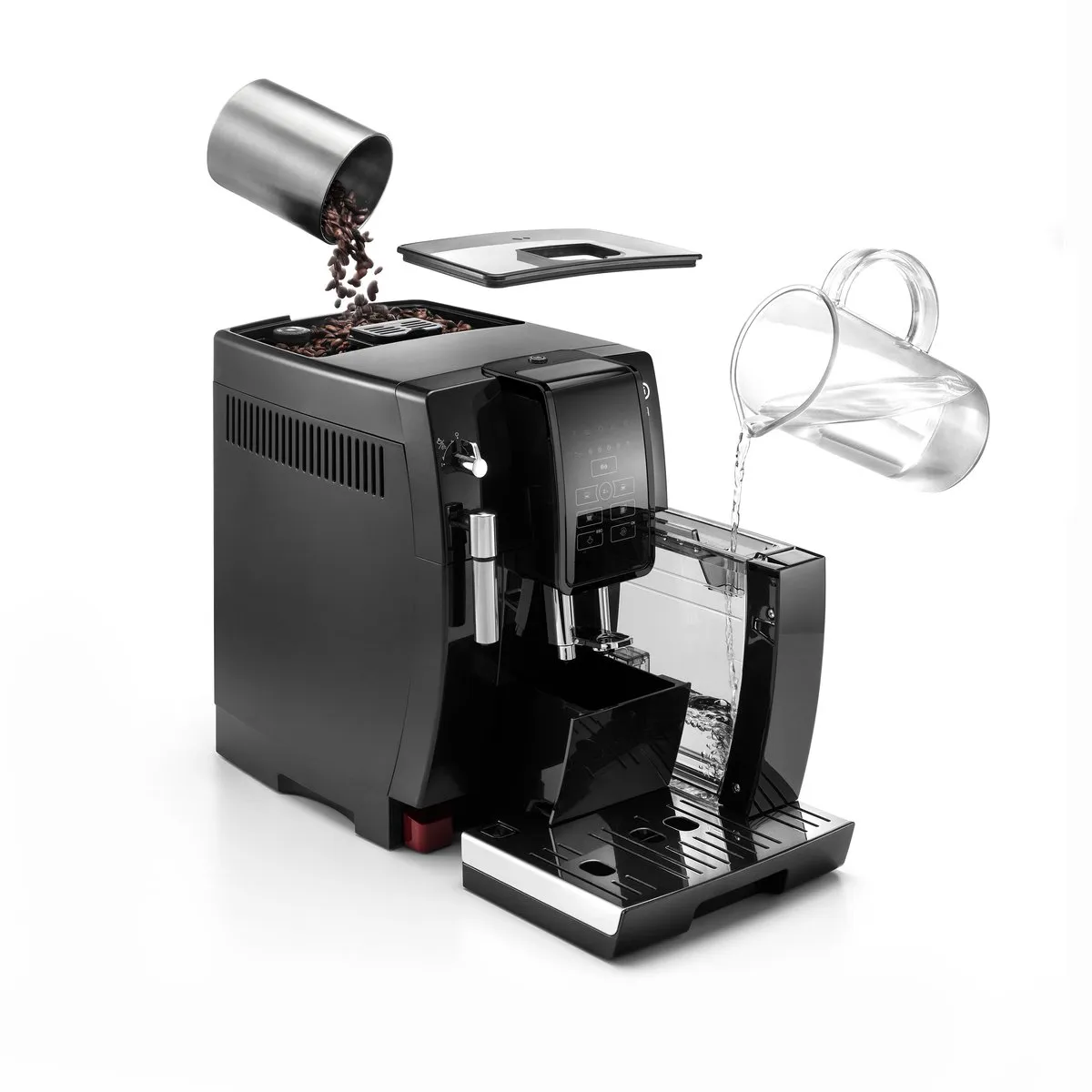 De'Longhi ECAM353.15.B Halfautomatische Espressomachine - Zwart