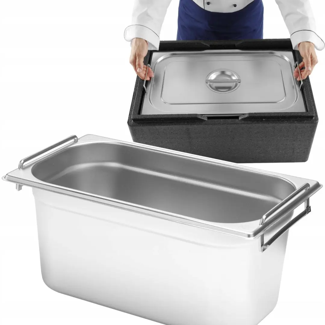 Hendi GN 1/3 Gastronorm Bak met Handgrepen, RVS, 7.8L