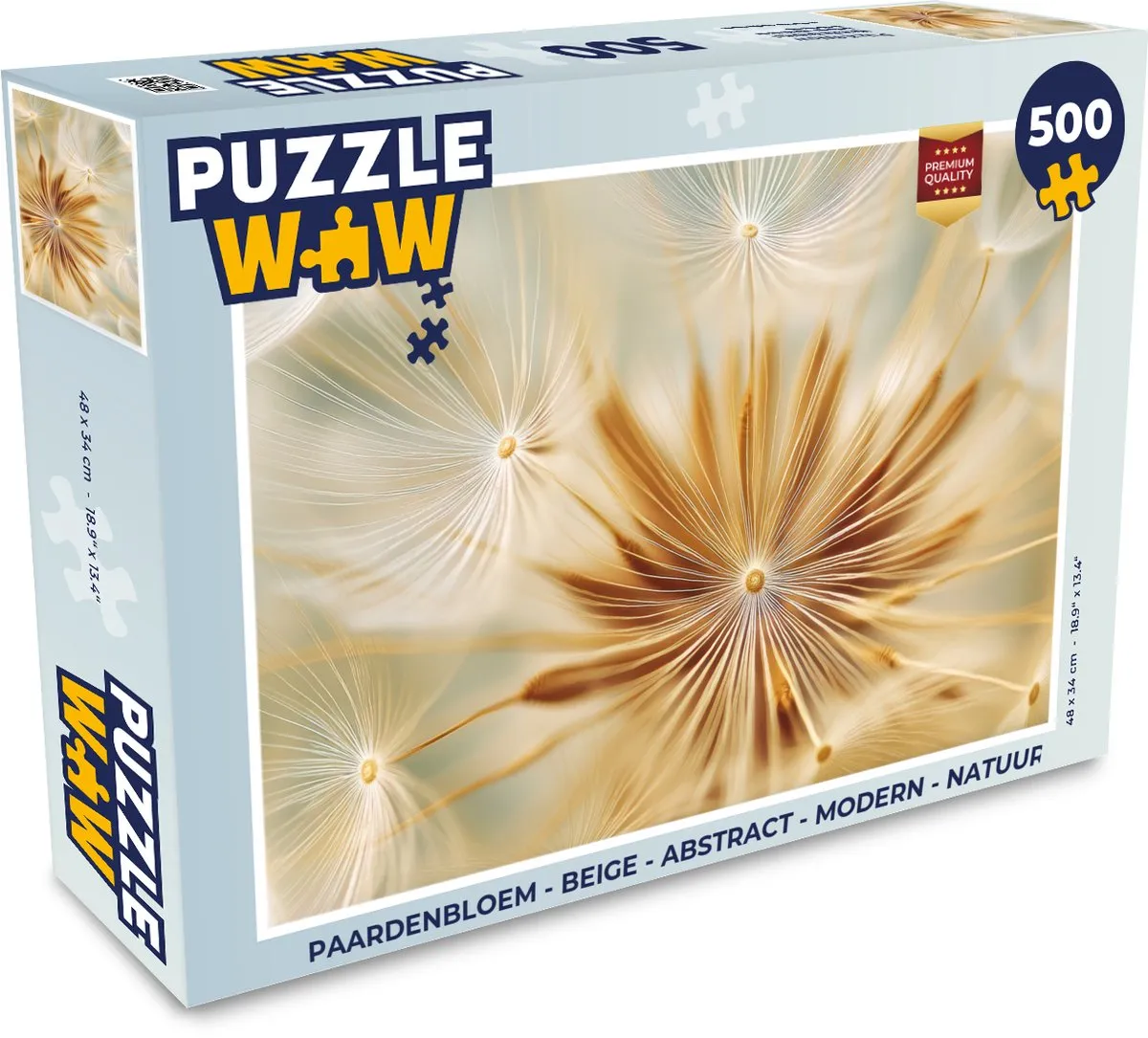 PuzzleWow Paardenbloem Legpuzzel 500 Stuks