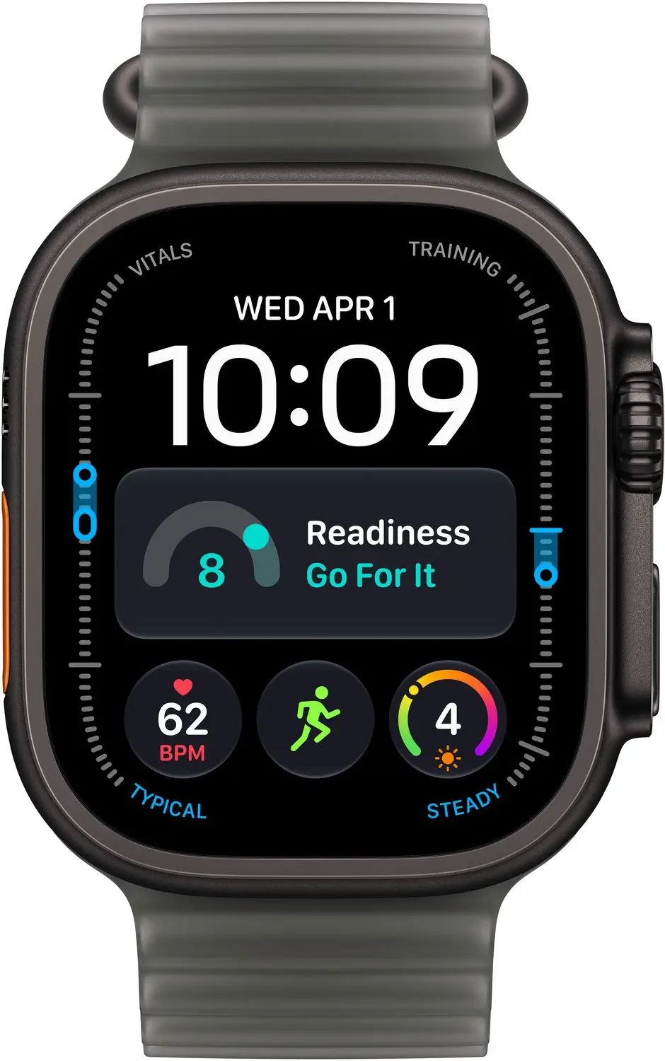 Apple Watch Ultra 4 49mm - Zwart titanium - Ocean - afbeelding 2 van 2