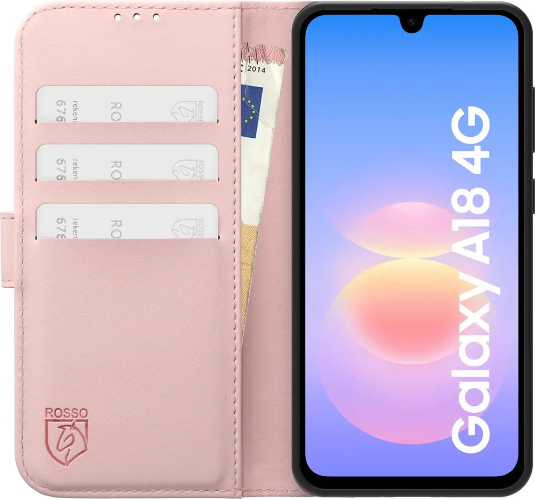 Rosso Element Modern Hoesje Samsung Galaxy A18 - Roze - afbeelding 3 van 3