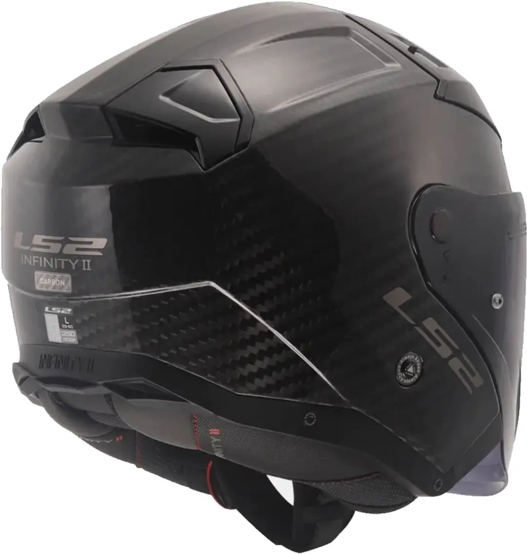 LS2 OF603 Infinity II Jethelm - Maat L - Glanzend Carbon - afbeelding 4 van 6