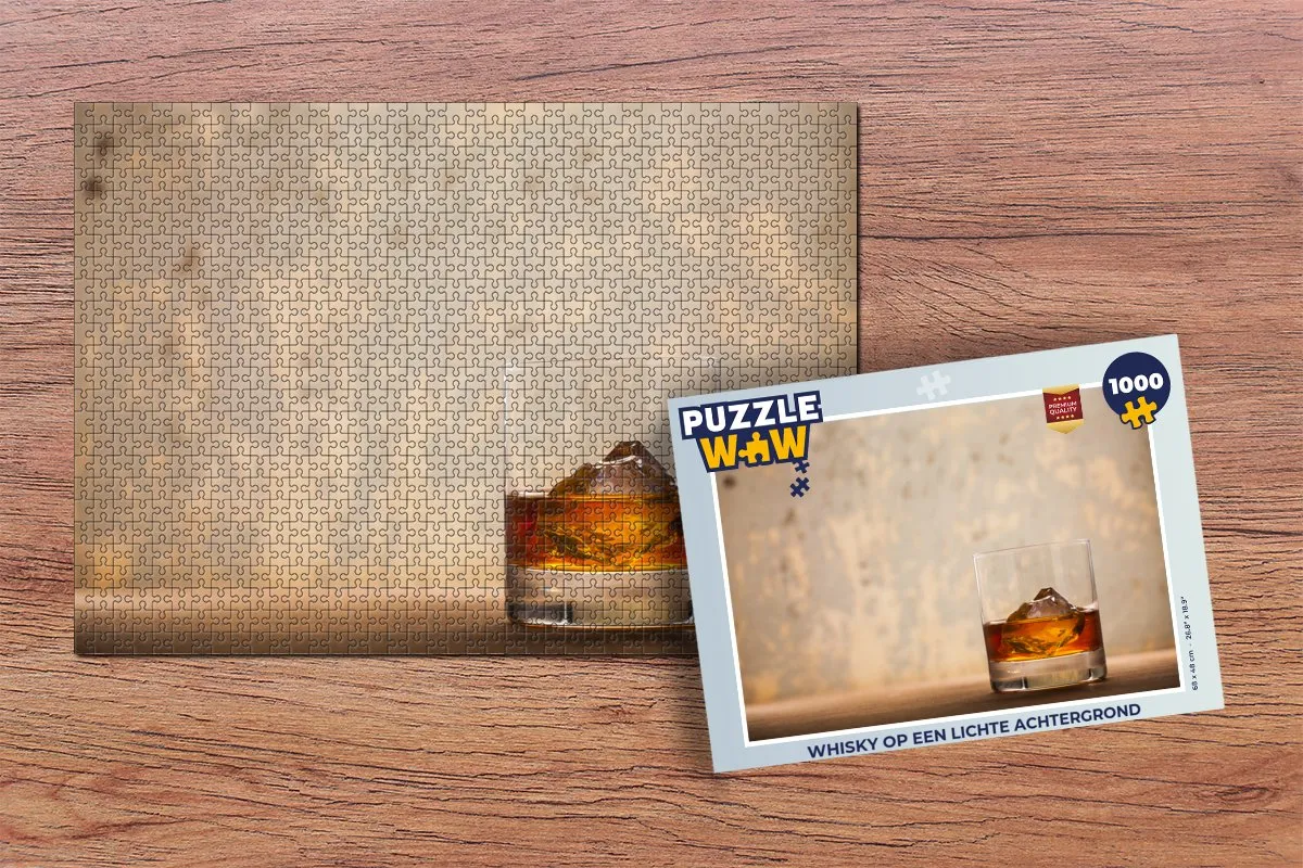 PuzzleWow Legpuzzel Whisky 1000 Stuks - Multicolor
