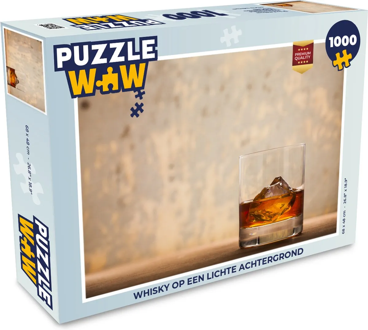 PuzzleWow Legpuzzel Whisky 1000 Stuks - Multicolor