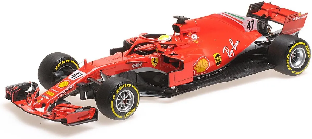 Ferrari SF71H #47 Mick Schumacher BBR211847 Modelauto - Rood