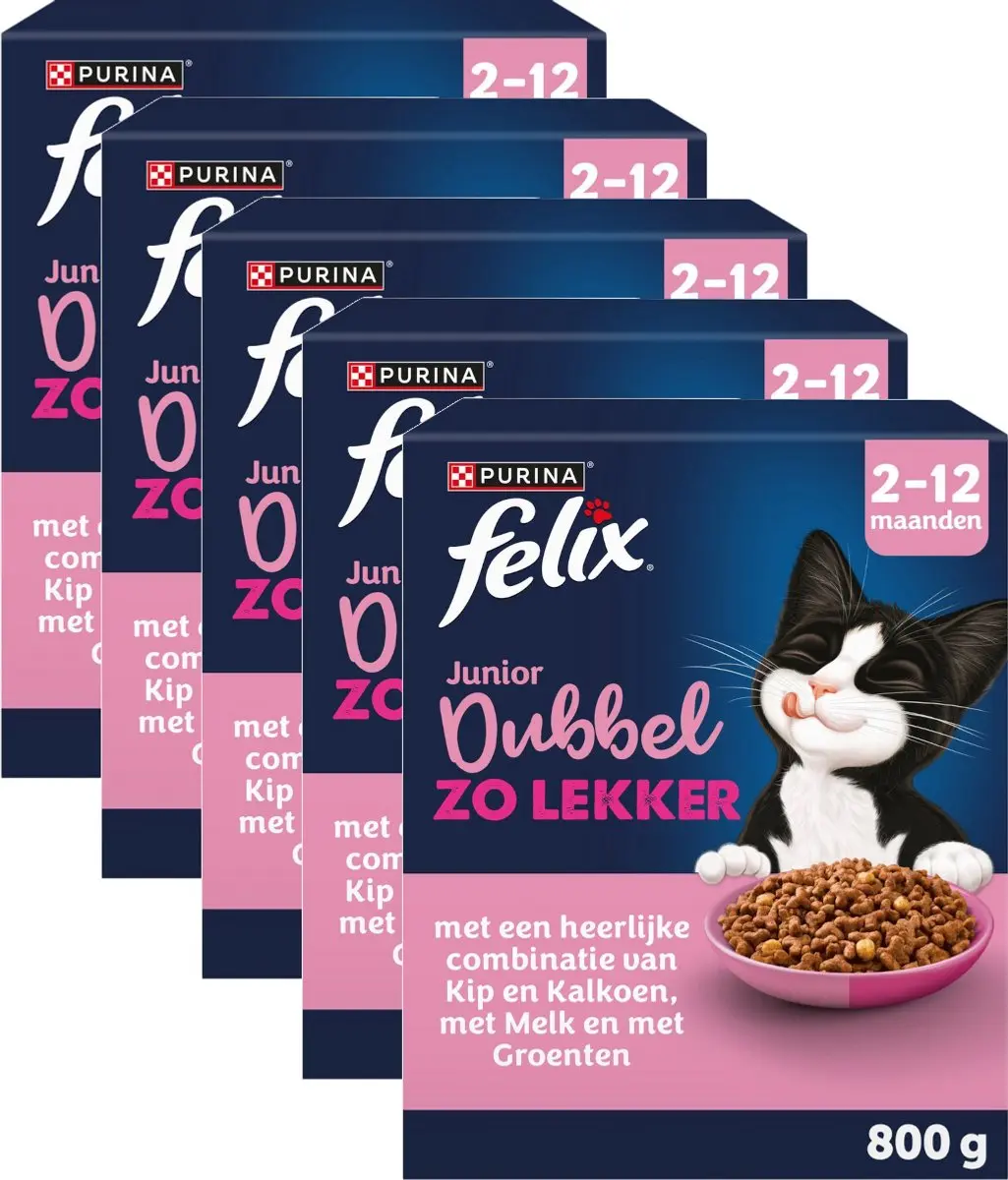 Felix Dubbel Zo Lekker Junior 2-12 Kip en Kalkoen