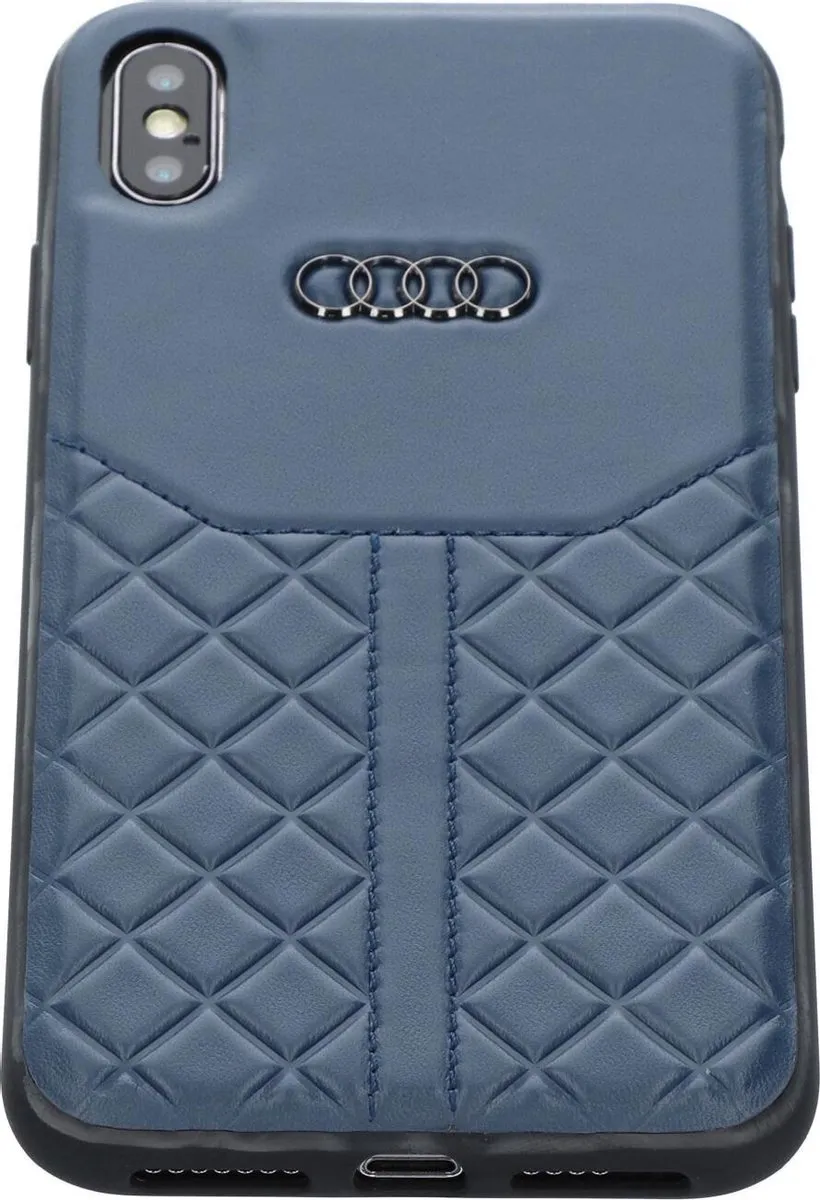 Audi Hoesje iPhone Xs Max - Blauw - MagSafe