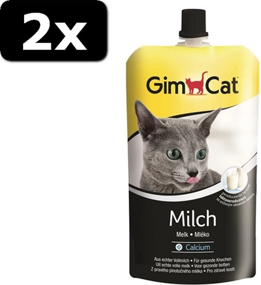 2x GIMCAT KATTENMELK POUCH 200ML - afbeelding 3 van 3
