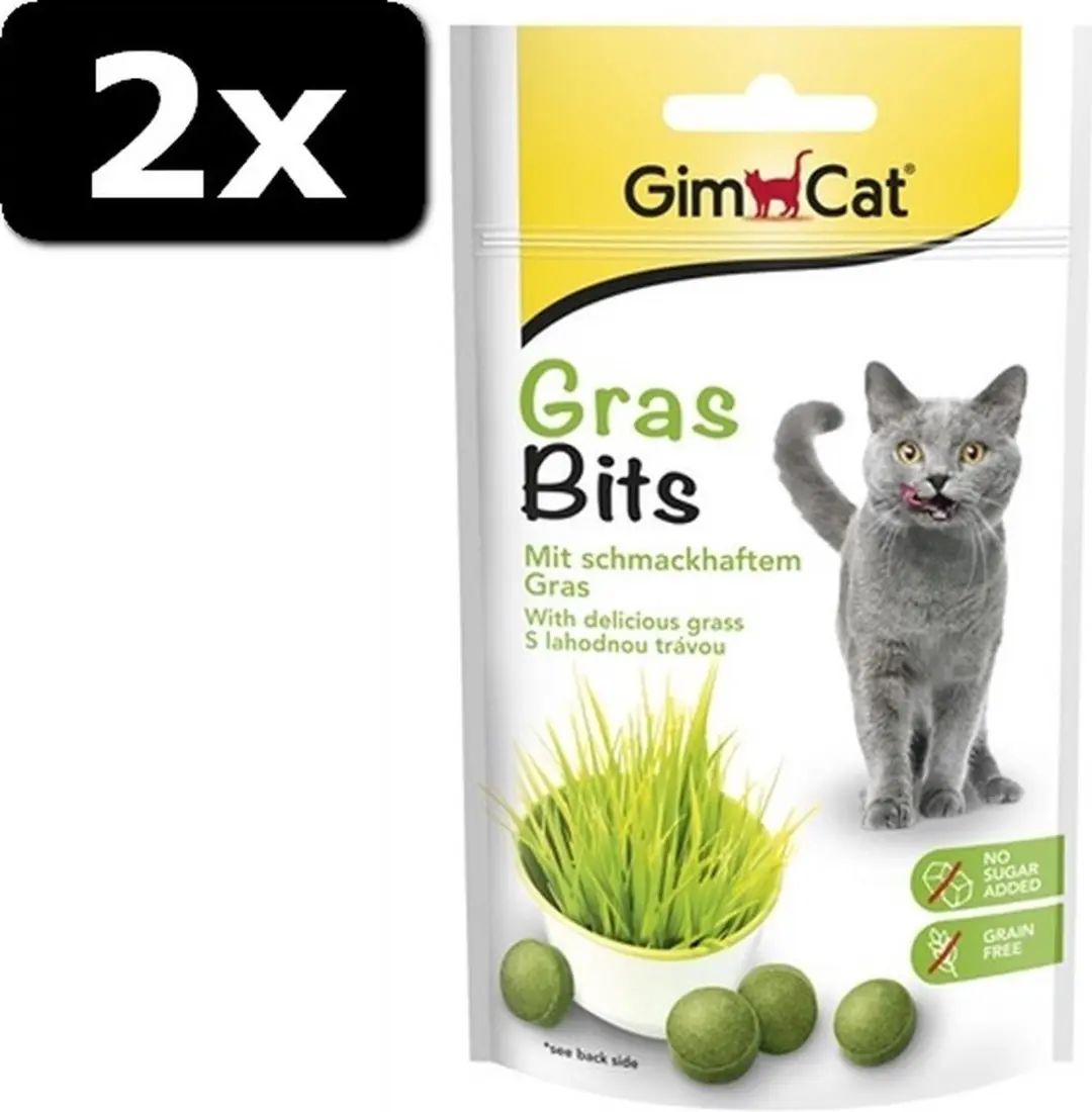 2x GIMCAT GRAS BITS 40GR