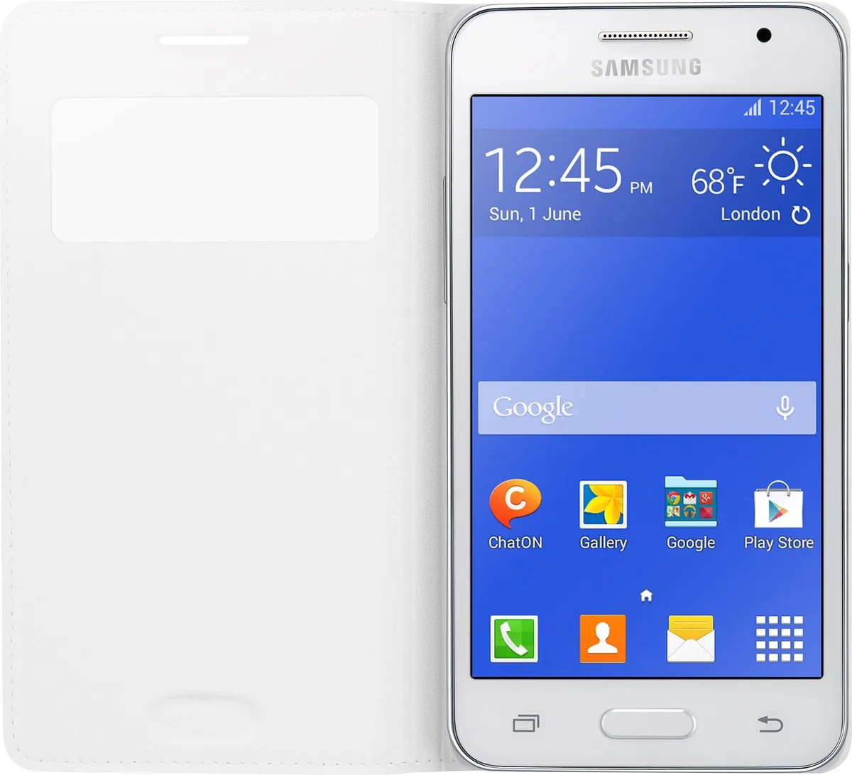 Samsung S-View Hoesje Galaxy Core 2 - Wit - afbeelding 6 van 6