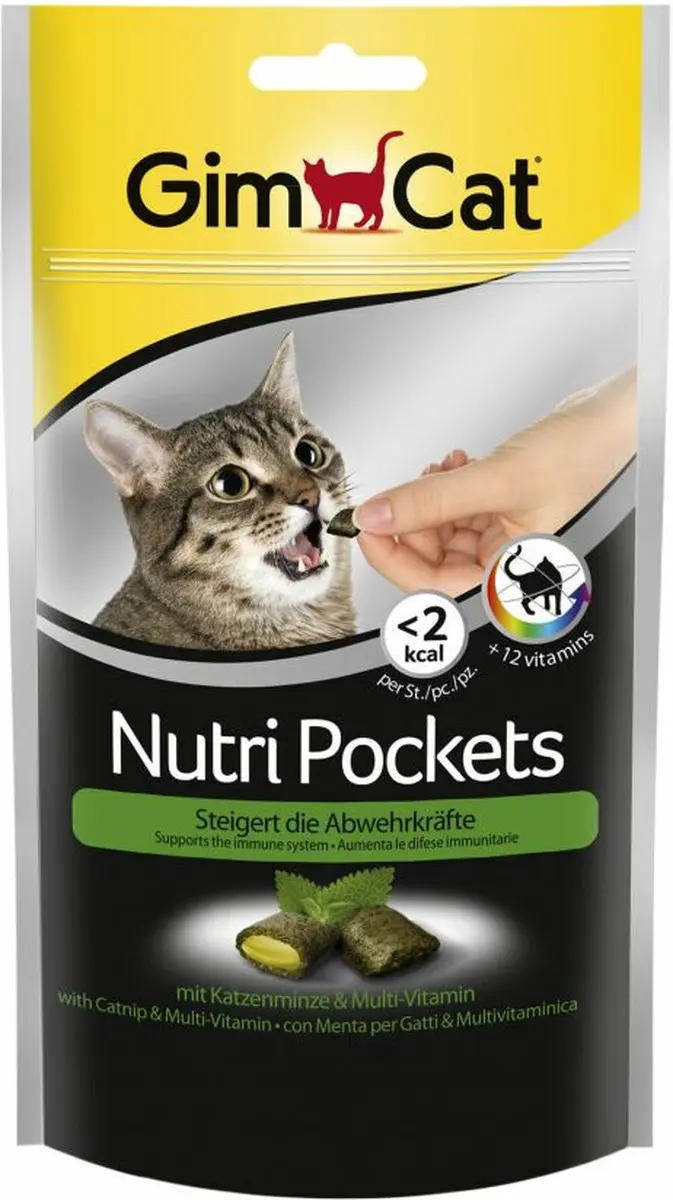 12x GimCat Nutri Pockets Kattenkruid