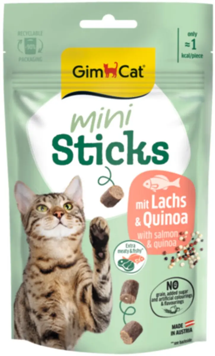 GimCat Mini Sticks Zalm & Quinoa 12x 50g