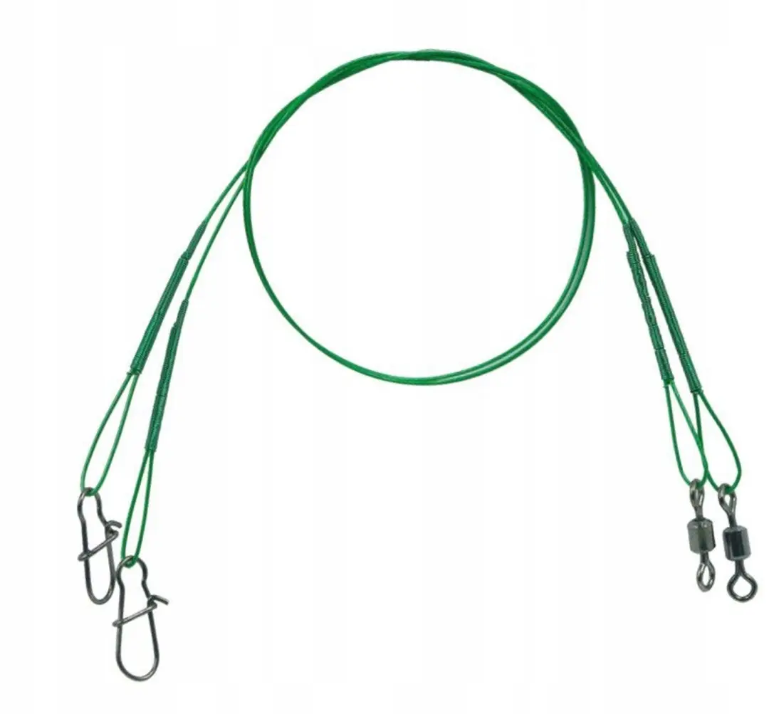 Konger Nylstar Stalen Onderlijn 10kg 20cm (2 stuks)