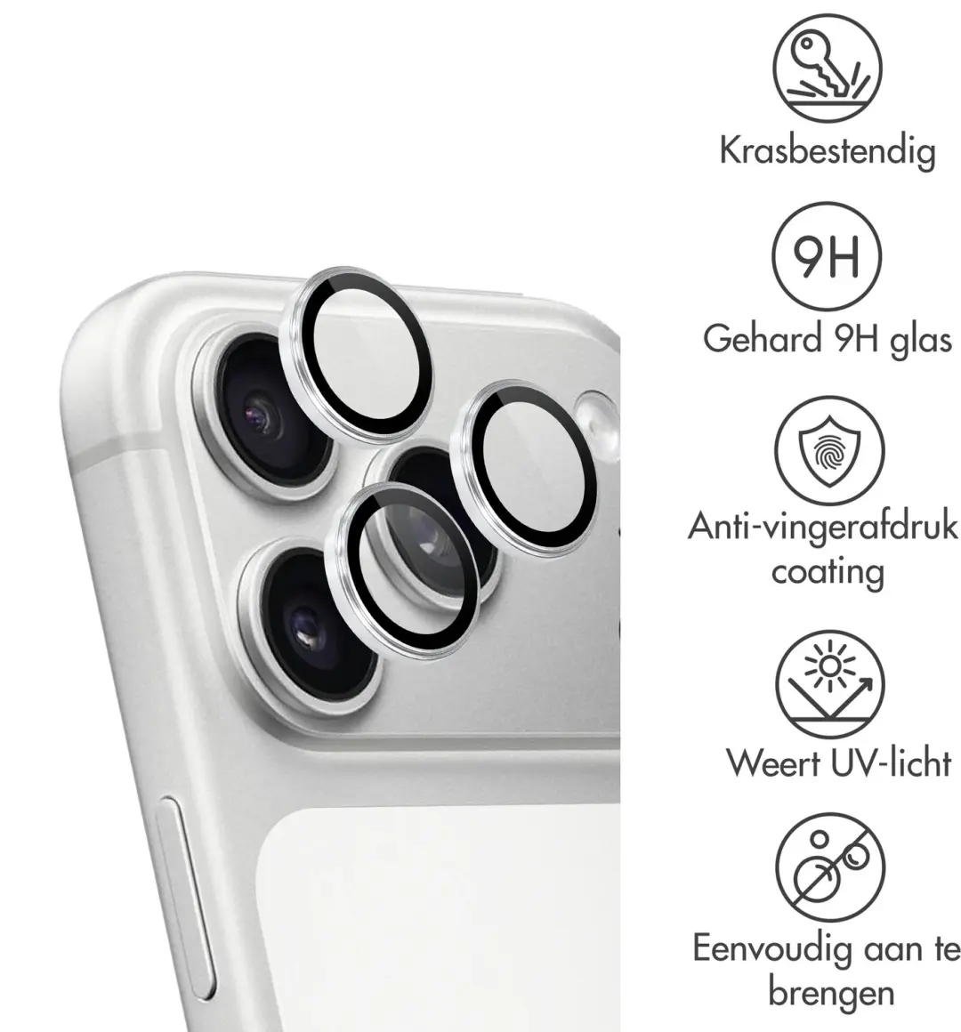 imoshion Camera Protector Glas SH00099735 - Zilver - afbeelding 3 van 6
