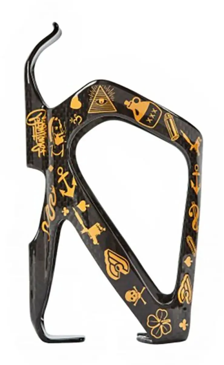 Cinelli Mike Giant Bidonhouder - Zwart/Goud - afbeelding 2 van 2