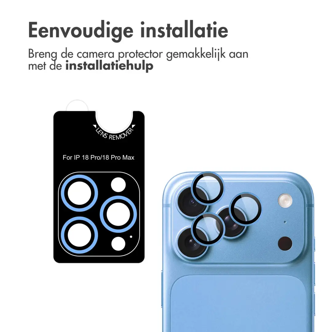 imoshion Camera Protector Glas Lichtblauw - 2 Stuks - afbeelding 5 van 6