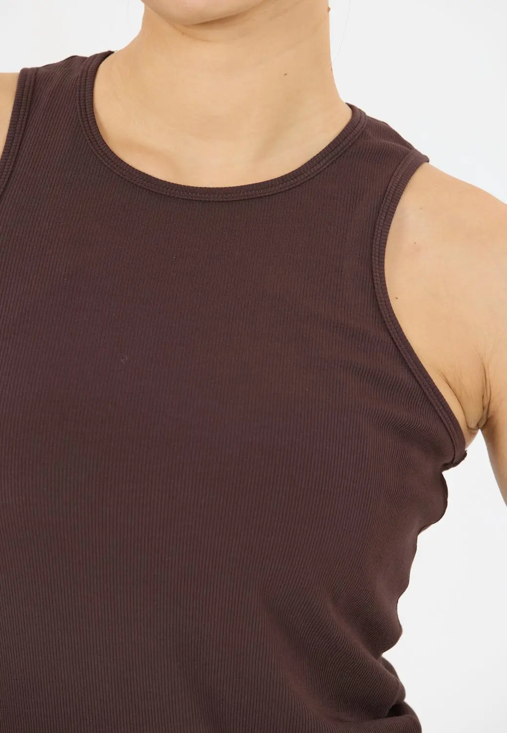 Athlecia Tinashe V2 Top - Donkerbruin - afbeelding 3 van 6