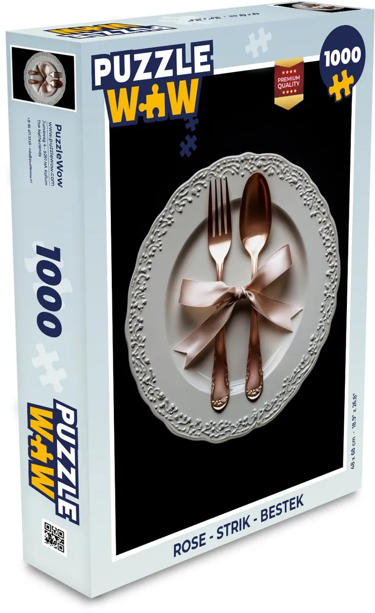 PuzzleWow Rose Strik Legpuzzel 1000 Stuks