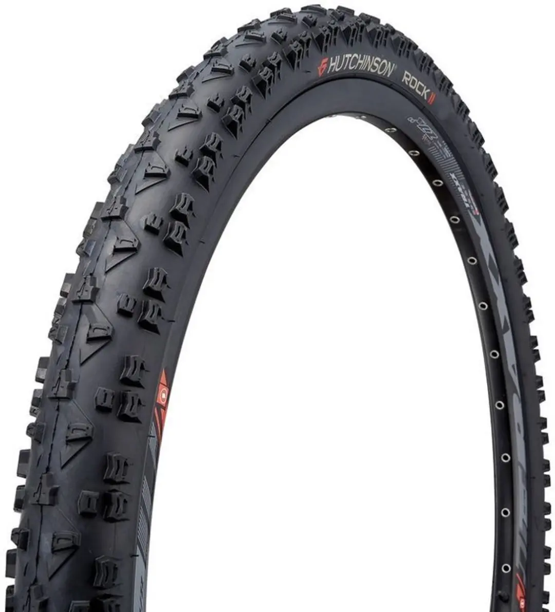 Hutchinson Rock Ii Mono-compound 27.5´´ X 2.00 Stijve Mtb-band Zwart 27.5´´