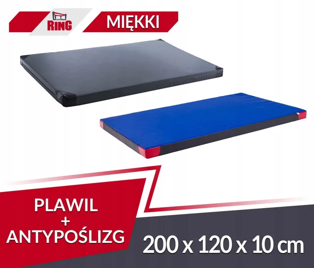 Plawil PVC Trainingsmat Grijs 200x120x10cm Antislip