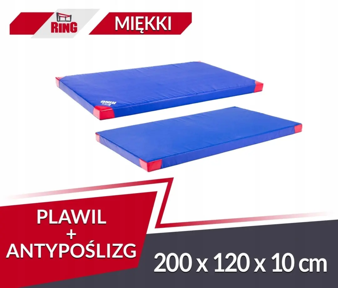 Plawil Trainingsmat 200x120x10cm Antislip Blauw