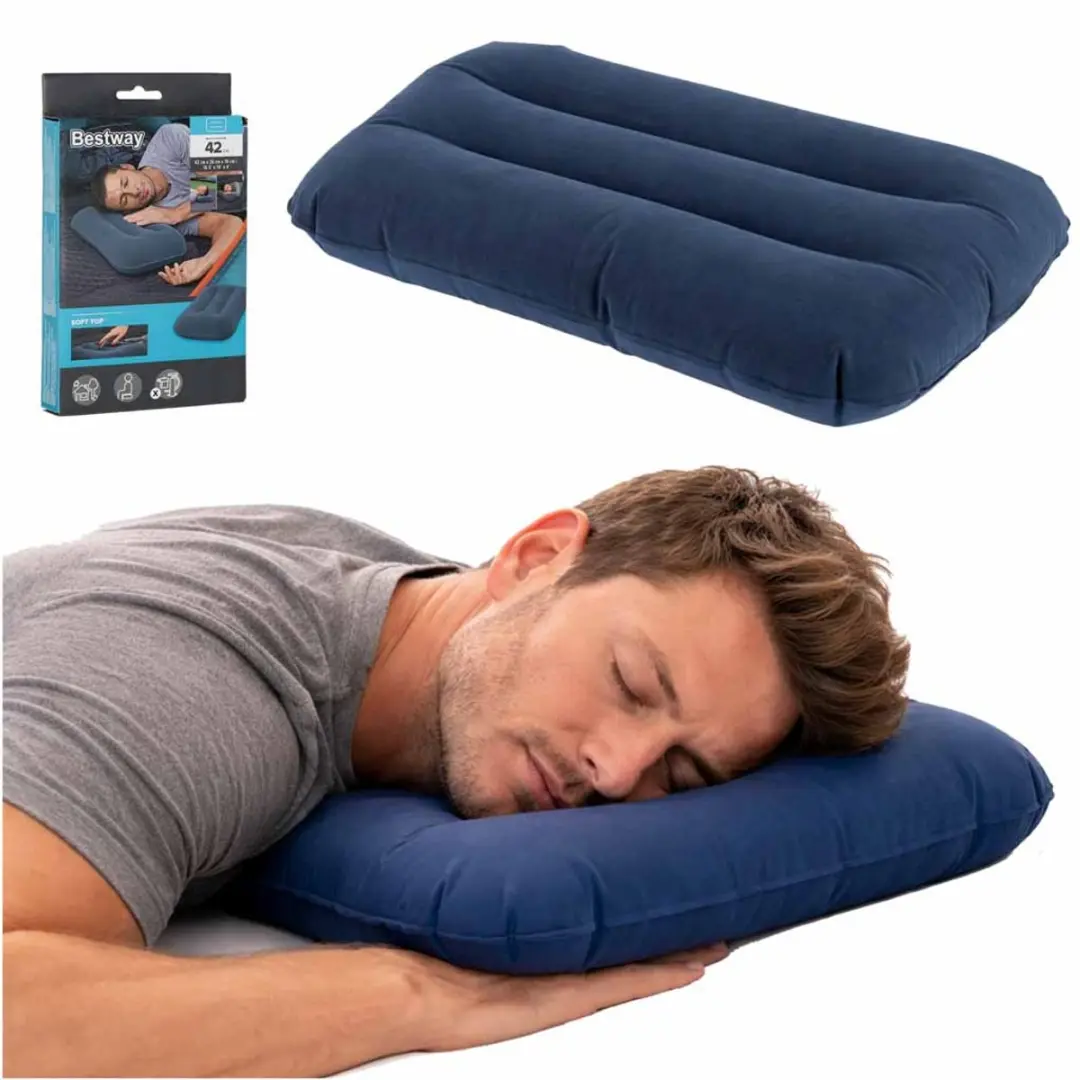 Bestway 67121 Opblaasbaar Velours Hoofdkussen