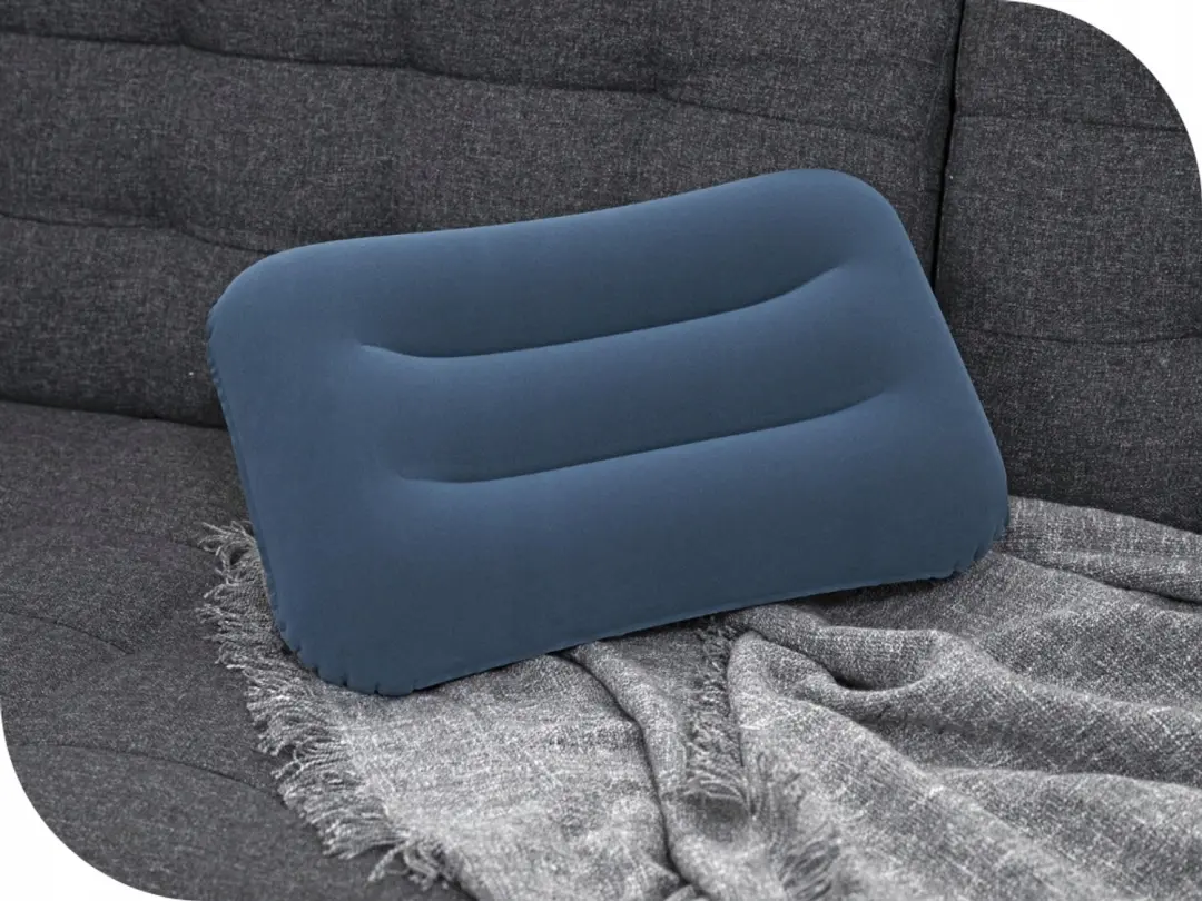 Bestway 67121 Opblaasbaar Velours Hoofdkussen - Blauw - afbeelding 4 van 6