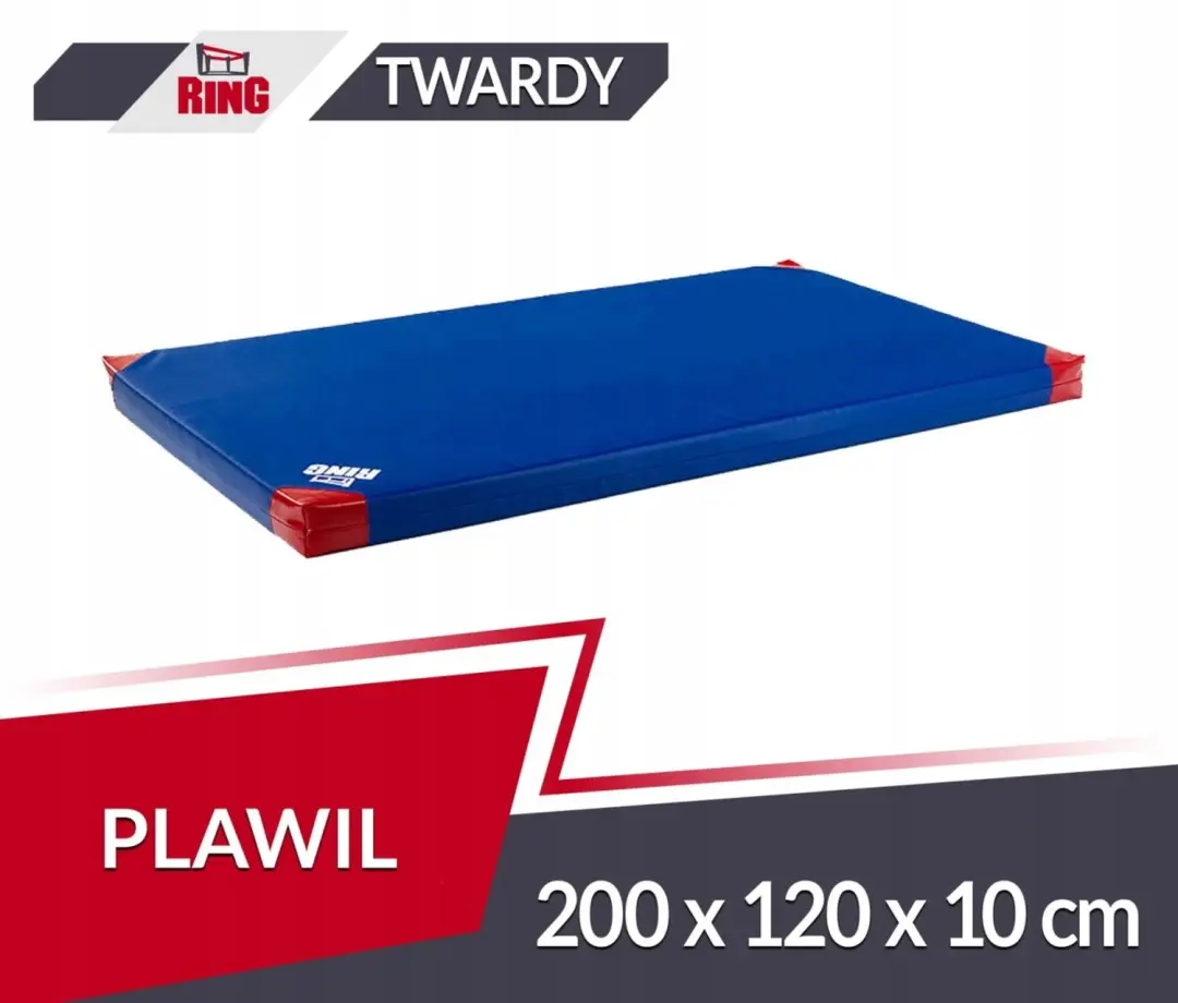 Gymnastiekmat 200x120x10 cm PVC Blauw