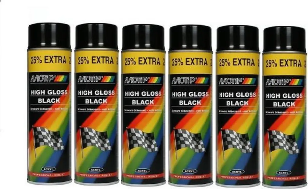 **Motip Hoogglans Acryllak Zwart