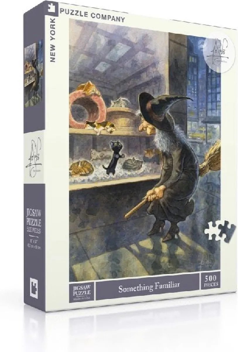 The New York Puzzle Company Something Familiar Puzzel 500 Stuks