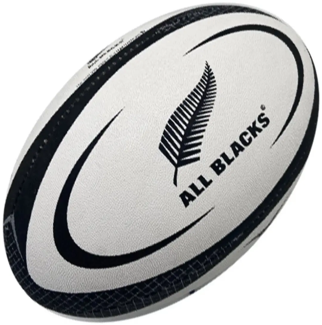 Gilbert All Blacks Replica Rugbybal 5 - Wit - afbeelding 5 van 5