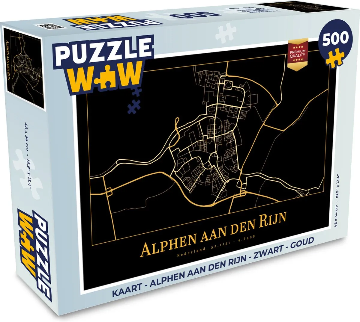 PuzzleWow Legpuzzel Alphen aan den Rijn 500 Stuks