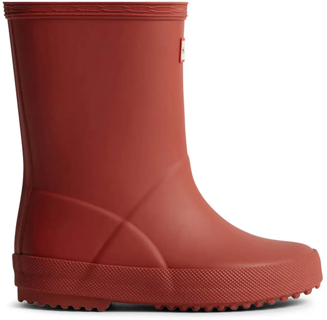 First Kinder Regenlaarsjes Rubber Rood Waterdicht