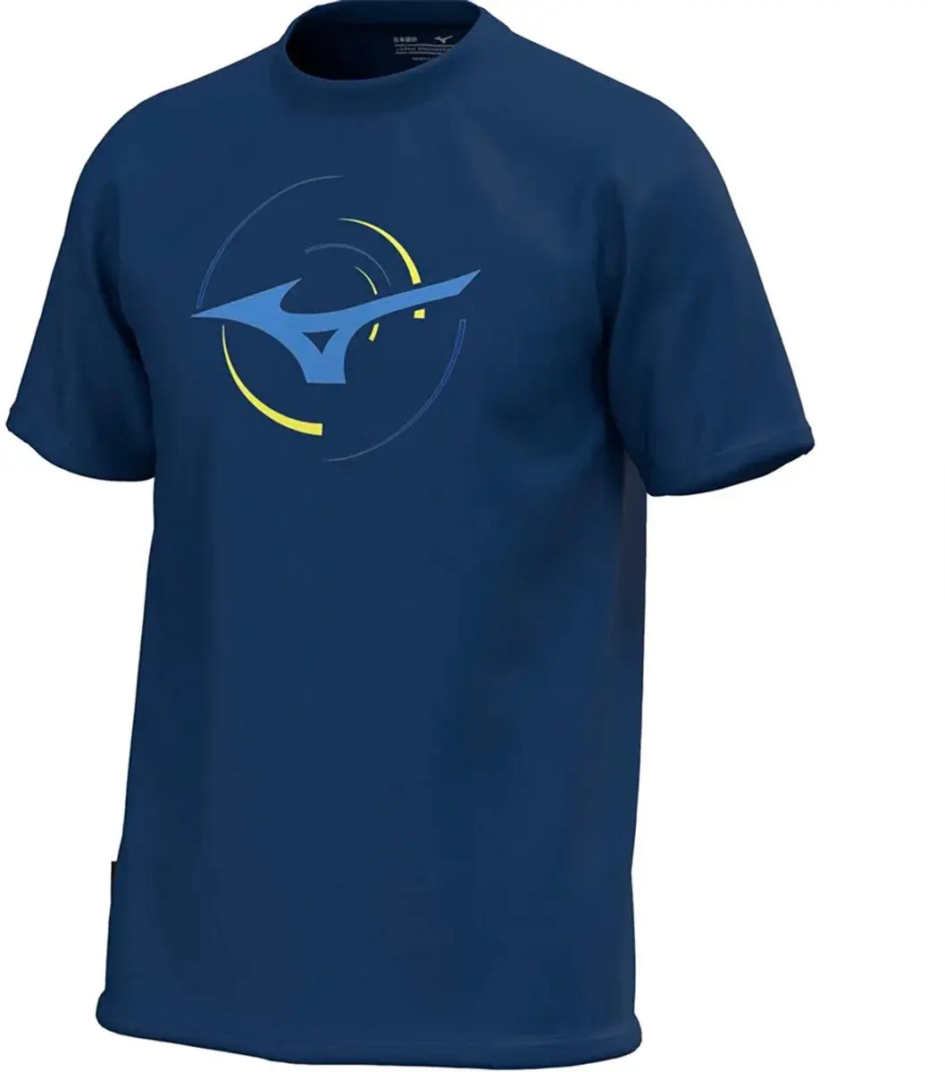 Mizuno Athletic RB T-shirt M - Estate Blue - afbeelding 3 van 3