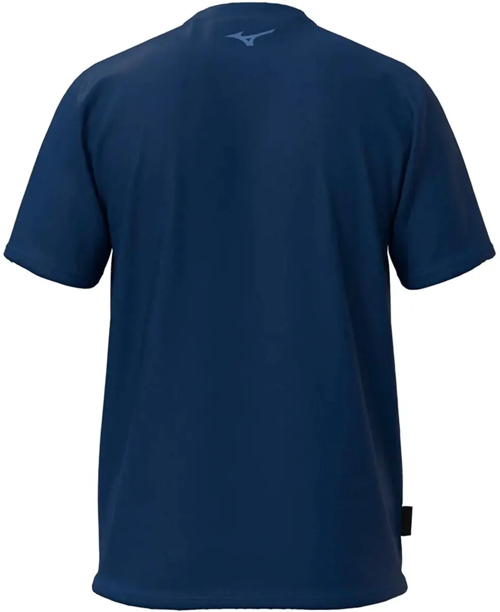 Mizuno Athletic RB T-shirt M - Estate Blue - afbeelding 2 van 3