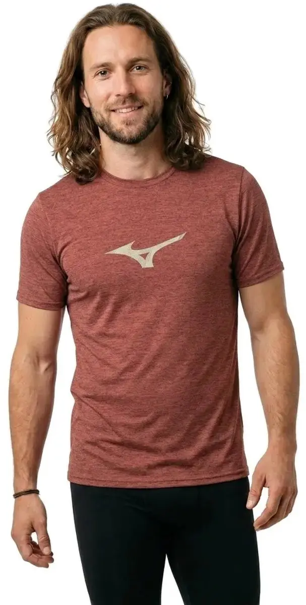 Mizuno Core Runbird T-shirt - S - Rood - afbeelding 3 van 4