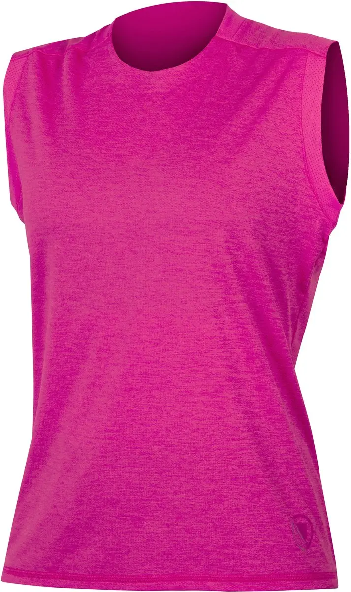 Endura Singletrack Mouwloos T-shirt Roze L