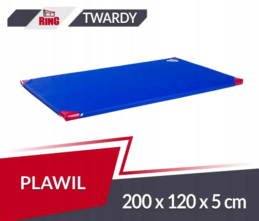 Gymnastiekmat 200x120x5cm PVC T120 Blauw