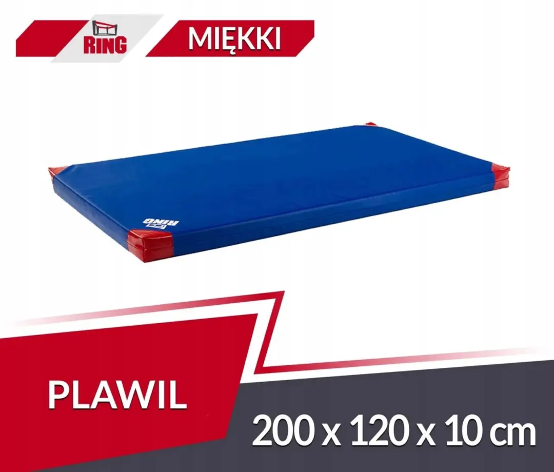 Gymnastiekmat 200x120x10 cm PVC R60 Blauw