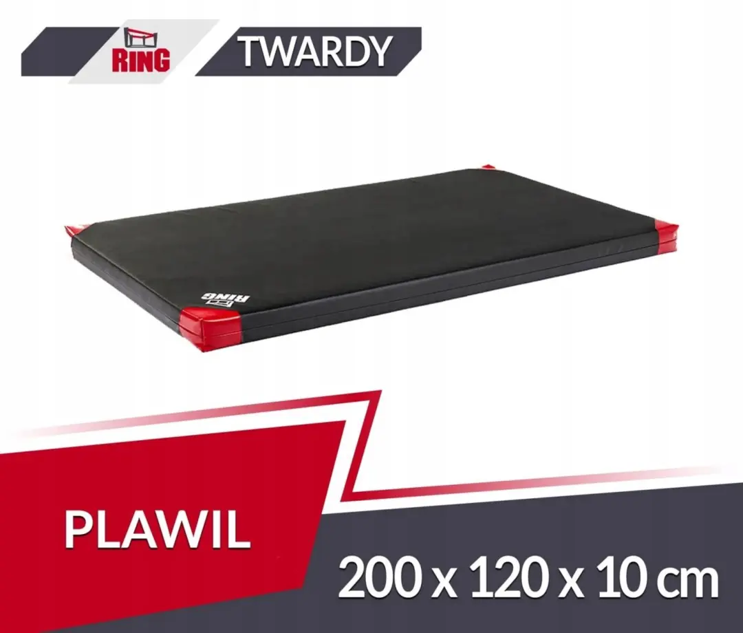 Gymnastiekmat PVC R90 Zwart 200x120x10cm