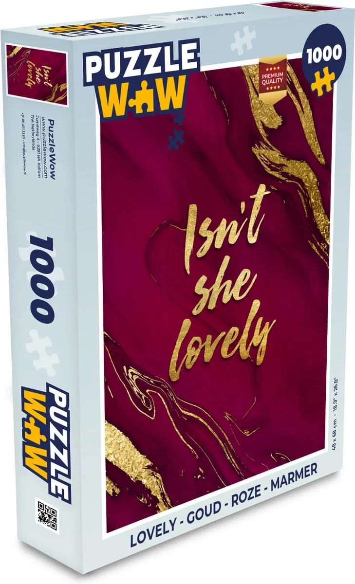 PuzzleWow Lovely Legpuzzel 1000 Stuks
