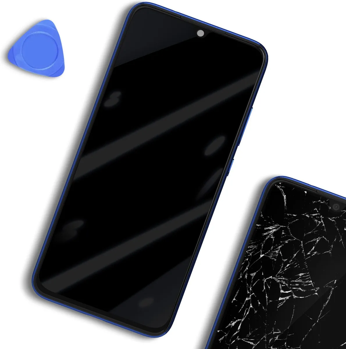 Xiaomi Redmi Note 7 Schermset - Blauw