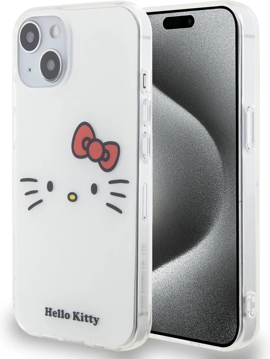 Hello Kitty iPhone 14 Pro Max TPU Hoesje - Kitty Face - Wit