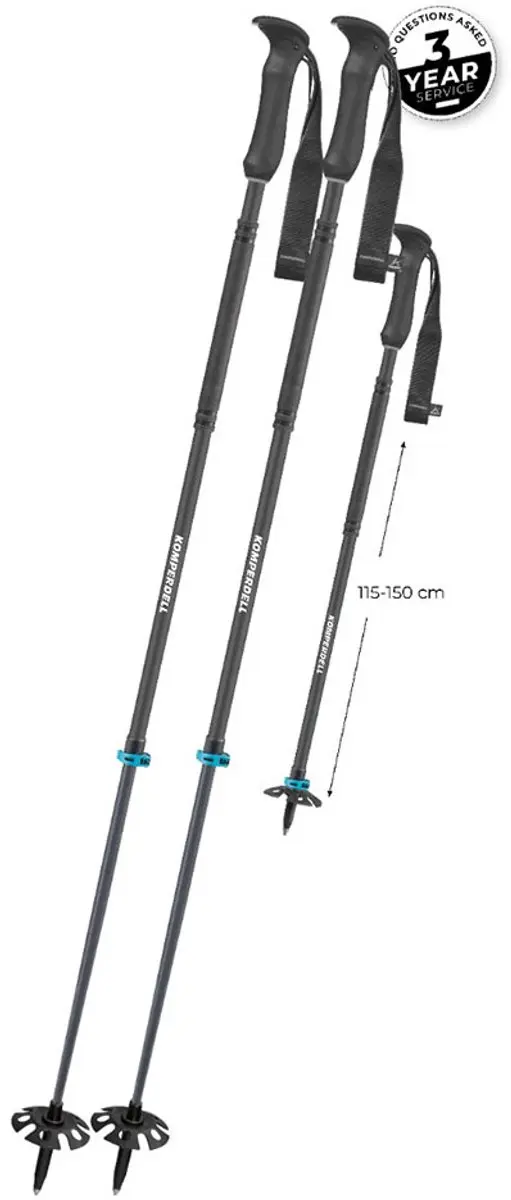 Komperdell T2 Thermo Adventure Stokken Zilver 115-150 cm