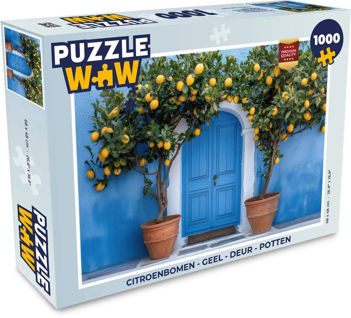 PuzzleWow Citroenbomen Legpuzzel 1000 Stuks - Geel