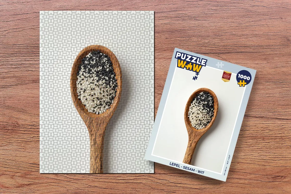 PuzzleWow Lepel Sesam Puzzel 1000 Stuks - Wit