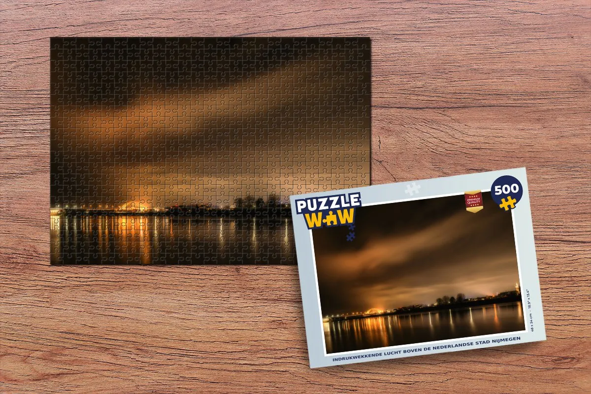 PuzzleWow Nijmegen Legpuzzel 500 Stuks - Multicolor