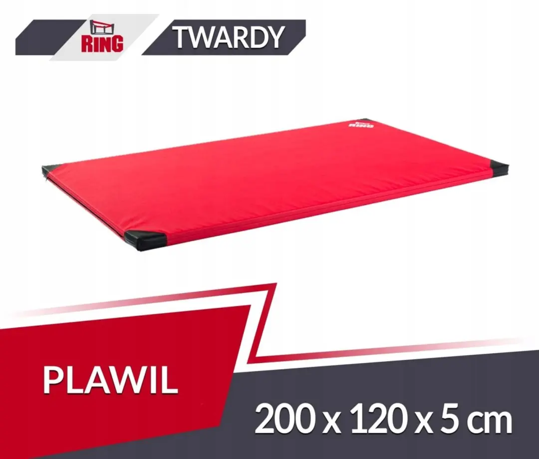 Gymnastiekmat PVC T120 Rood 200x120x5cm