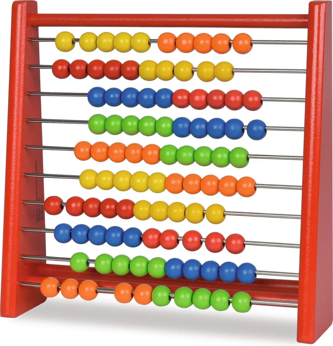 Eichhorn Mini Telraam 100 Houten Ballen - Meerkleurig - afbeelding 3 van 6