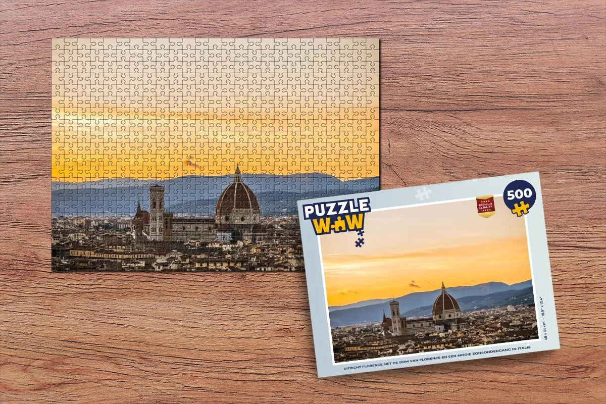PuzzleWow Florence Legpuzzel 500 Stuks - Multicolor